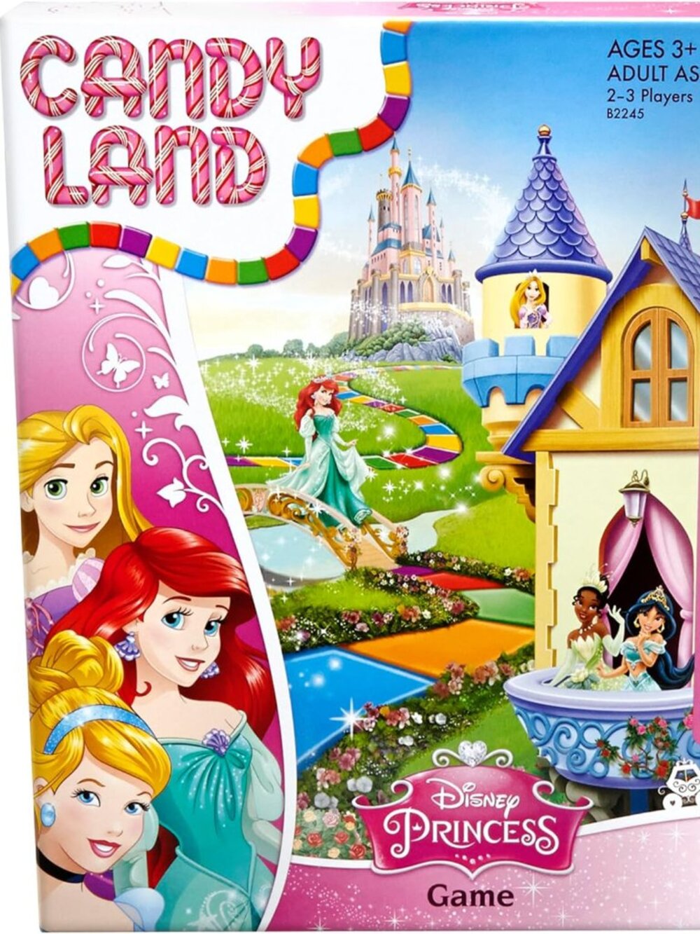 Candy Land Disney Princess Edition Board Game Hasbro Kids Ages 3+ 2-3 Players